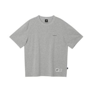 M 캉골반팔티 CQK KREC-ST27810MY 러시 로고 티셔츠 2781 멜란지그레이