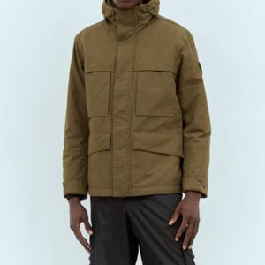 25 FW 스톤 아일랜드 고스트 Ghost 와펜 패치 하이넥 후드 카고 자켓 8115452F1 V0054