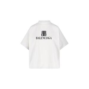 발렌시아가 반팔 티셔츠 818431 TSVU4 9012 White