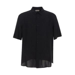 생로랑 반팔 셔츠 601070Y6H39 BLACK