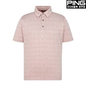 [핑]남성 자가드 칼라 반팔 티셔츠 111D2TO413_RE_CJ