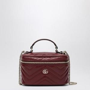 GUCCI Mini vanity bag GG Marmont Rosso Ancora 837454AAET8RGUC-6207