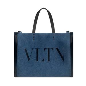 발렌티노  데님 캔버스 VLTN 토트백블루2Y2B0A35 USI 6V6