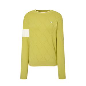 [닥스] 25FW PREMIUM 여성 아가일조직감 모크넥니트탑 DNSW5C655L2