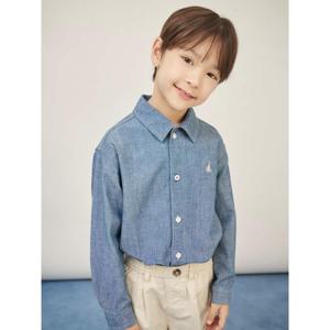 [빈폴키즈] [Essential] 데님 셔츠  블루 (BI5864UE1P)