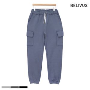 [빌리버스]빌리버스 남성 조거 팬츠 BJJ037 기모 카고 밴딩 트레