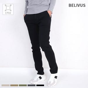 [빌리버스]빌리버스 남자 면바지 BBJ011 일자 스판 팬츠