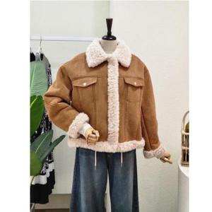 [포커스]  23FW3K7JK03794_부클 포인트 무스탕 자켓