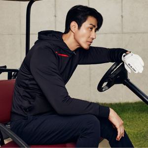 [JDX] 남성 컬러 후드 티셔츠(X1TLU3410BK)