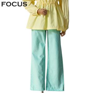 [포커스]파스텔면와이드팬츠 FM3C7PT0197_SH