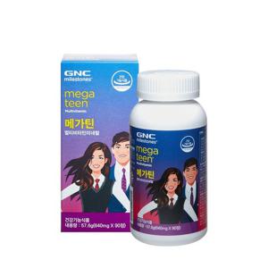 [GNC] 메가틴 청소년 멀티비타민&미네랄 (90정) 3개월분