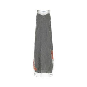 프라다 여성 메탈릭 Long 메시 맥시 드레스 P3I28R10Z4 F0FIV