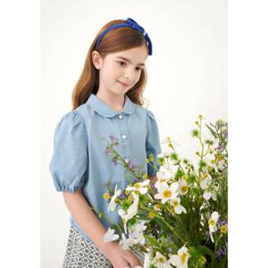 빈판교12 25년 SS BZ22BL01SB 스카이 블루 워싱 데님 블라우스