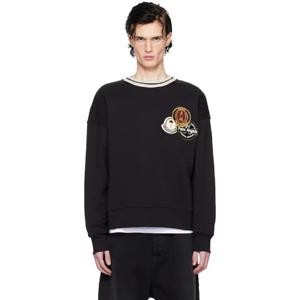 몽클레어 스웨트셔츠 Moncler x Palm Angels 블랙 아플리케 스웨트셔츠 242171M204001