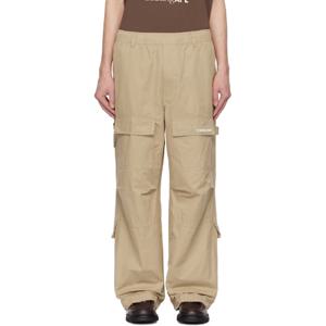 BAPE 카고팬츠 베이지 유즈드 루즈 핏 카고 팬츠 242546M188000