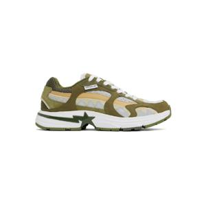 BAPE 스니커즈 카키 샤크 스타  2 스니커즈 251546M237003