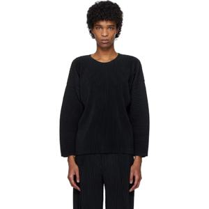 Homme Plisse Issey Miyake 티셔츠 블랙 먼슬리 컬러 재뉴어리 티셔츠 251729M213040