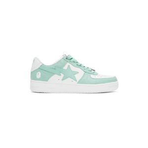 BAPE 스니커즈 화이트   블루 스타  4 M1 스니커즈 241546M237033