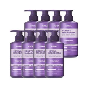 쿤달 허니 앤 마카다미아 단백질 트리트먼트 체리블라썸 500ml x8개
