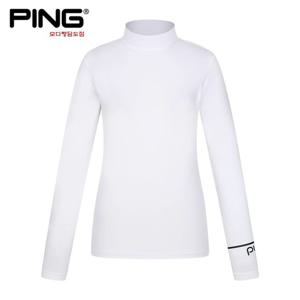 [핑][PING] 2025년 봄 신상 여성 반목 긴팔 이너 티셔츠 121E1TI
