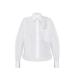 빅토리아 베컴 크롭 롱슬리브 셔츠 1125WSH005238E0 WHITE TP934756012
