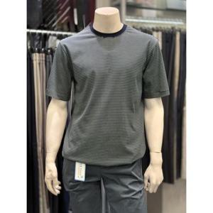 basso 세이브존01 SUPIMA 단가라 면100 반팔 티셔츠 BSZ2KR14