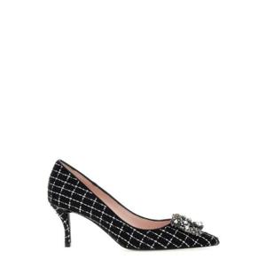 Roger Vivier 플라워 스트라스 진주 펌프스 RVW41439480TPU B999 TP943982137