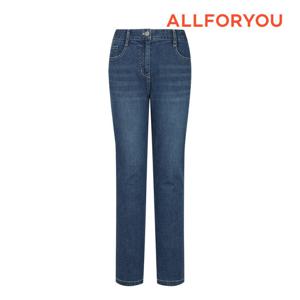 [올포유] 여성 자수 포인트 데님 일자핏 팬츠 ALPJN3331-906