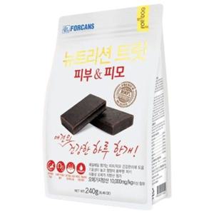 뉴트리션 트릿 피부 피모 240g 강아지 져키 간식