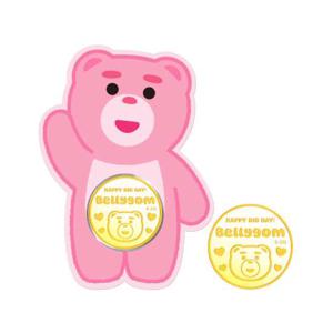 [삼성금거래소] 헬로 벨리곰 골드바 0.2g