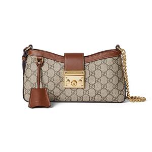 백화점AS가능(선물포장)구찌 패드락 스몰 숄더백 브라운 811705