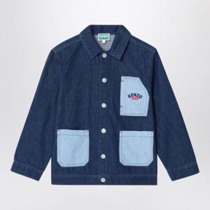키즈 겐조 롱 자켓 코트 K61173 ADE Blue