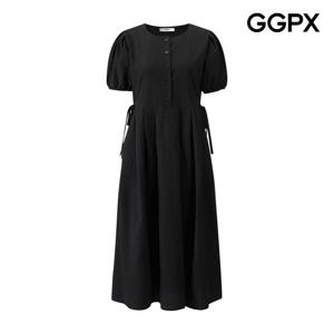 GGPX  반오픈 사이드 리본 엠보 원피스 (GP7OP036F)