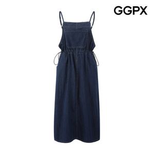 GGPX  데님 오버롤 허리 스트링 원피스 (GP7OP045F)