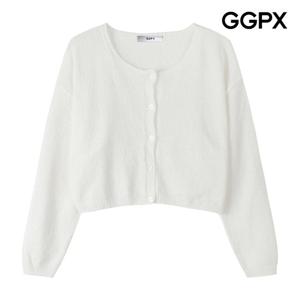 GGPX  부클 썸머 린넨 숏 니트 가디건 (GP7KG012F)