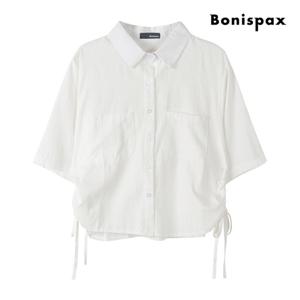 보니스팍스  카라 포켓 사이드 셔링 반팔 셔츠 (XP7SH021M0)