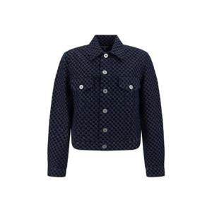 Balmain 로고 모노그램 데님 재킷 BH0TC275DD80 SHZ TP946439810