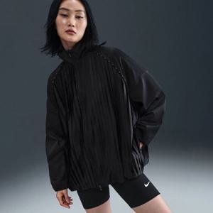 나이키져지 OQC HJ0518-010 스포츠웨어 컬렉션 여성 플리츠 트랙 재킷
