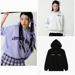 [더데이걸]TGMH24102 박시핏 후드 스웻셔츠_IC