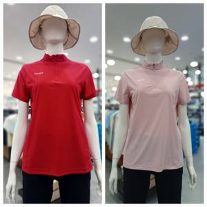 [밀레]여성LD시그니처멜란지 반팔집업티셔츠MVUUT771_GN