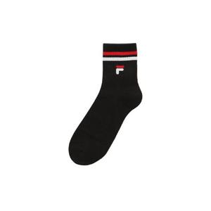 휠라 공용  스트라이프 중목양말 FS3SCH1330X-BLK
