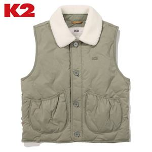 [K2] 여성 패딩 조끼 베스트 실크스타 VEST KWU24642 카키