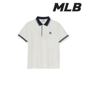 [MLB] 베이직 카라배색 컴포터블핏 카라 티셔츠 3APQB0253 50IVS