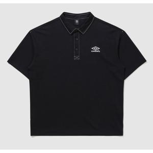 엄브로 크리스피 타슬란 피케 카라 반팔 티셔츠 UQ223CTS59 BLK0 MGR0