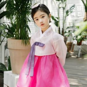[소담예인]소담예인 여아용 꽃가람 한복 SD8A04