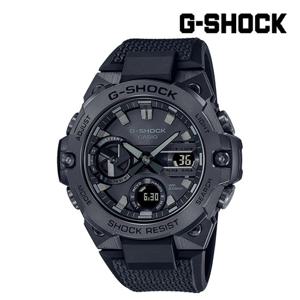 [지샥]지스틸 GST-B400BB-1ADR MAIN 태양전지 블루투스 카본코어 방수시계 올블랙