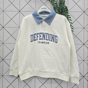 [에꼴리에]에꼴리에 주니어 데님카라 맨투맨티 25A1404_GN