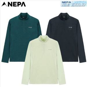 7L35412 남성 냉감 여름긴팔티 반집업 시원한 아이스 긴팔 티셔츠