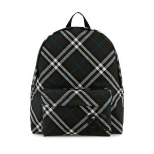 BURBERRY Embroidered fabric Check backpack 8102238 C1213