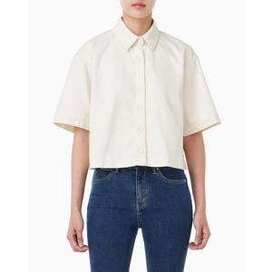 CK진  여성 린넨 반팔 데님 셔츠(47C775G)